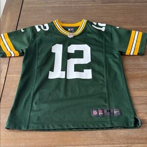 Aaron Rodgers Green Bay Packers Jersey #12 Size YM